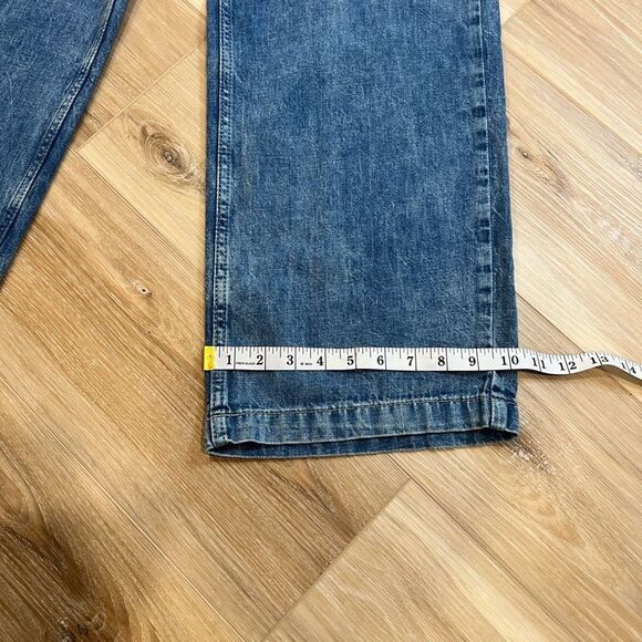 GAP High Rise Wide Leg Cargo Denim Pants Size Small - Picture 6 of 8